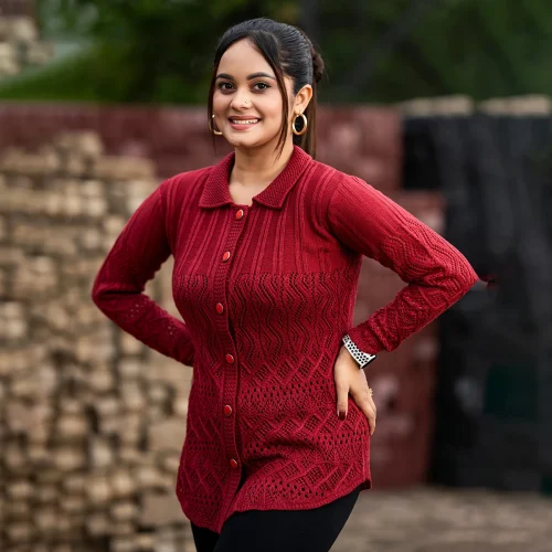 Elegant-Maroon-Knit-Cardigan-0